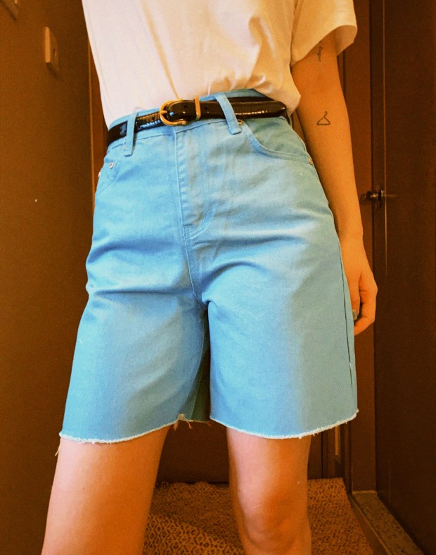 Blue Denim Shorts #210763