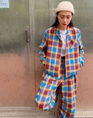 RNC Collection - Shawl Collar Checkers Jacket #220102