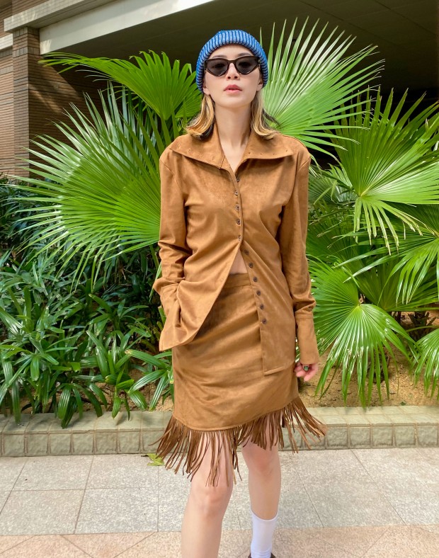 Brown Suede Touch Shirt #221111