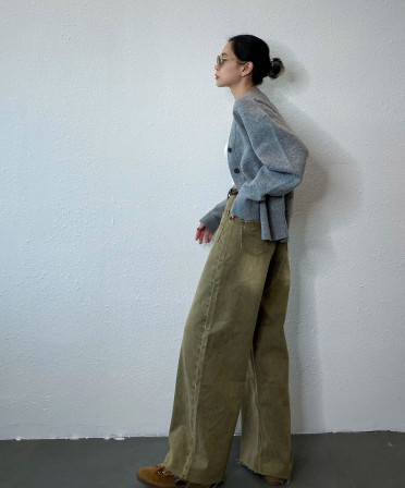 Bronze High Waist Jeans with Belt #230820