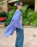 Stripy Cape Shirt #230235