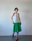 Green Pleated Skirt #230711