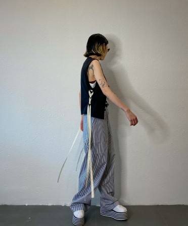 Pin Stripe Worker Pants #230515
