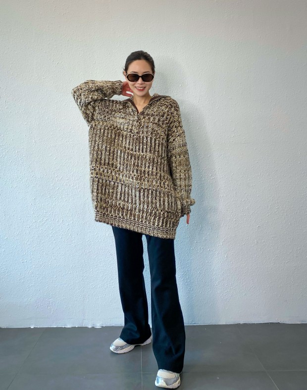 Oversized Pattern Knit #231126