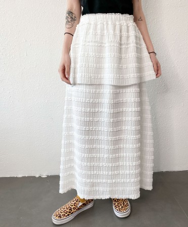 White Puffy Skirt #240421