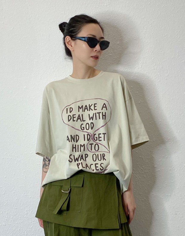 Oversized Fonts Tee #240822