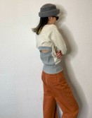 Grey Classic Sweater w/ Cut Out Back #240113