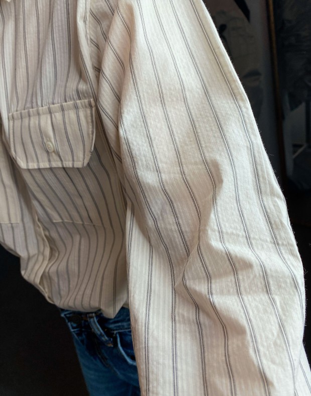 Textured Stripe Shirt #240314