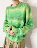 Green Striped Knit #241108