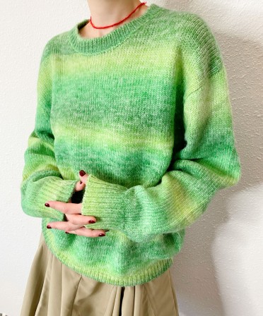 Green Striped Knit #241108