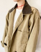 Khaki Washed 4 Pocket Jacket #241114