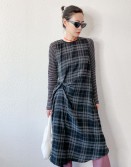 Twisted Checkers Dress #241117