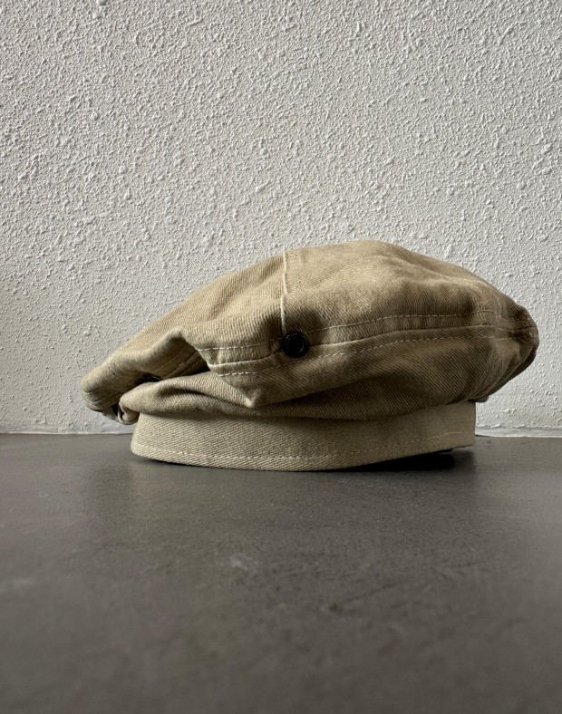 Beige Washed Beret #241123