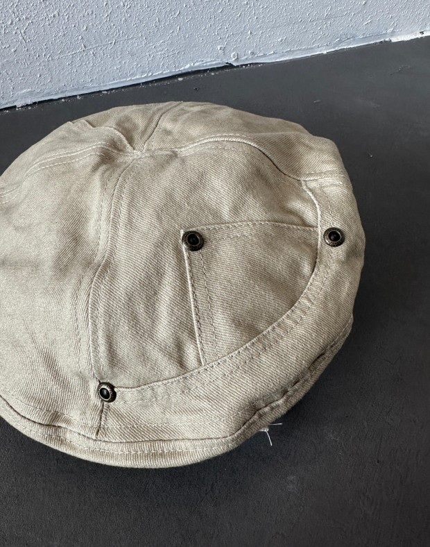 Beige Washed Beret #241123