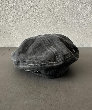 Charcoal Washed Beret #241124