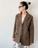 Chocolate Suede Touch Blazer #241126