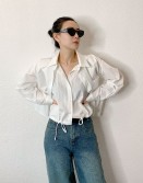 White Double Layer Shirt #241137