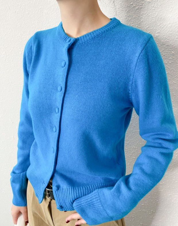 Blue Classic Cardigan #241142