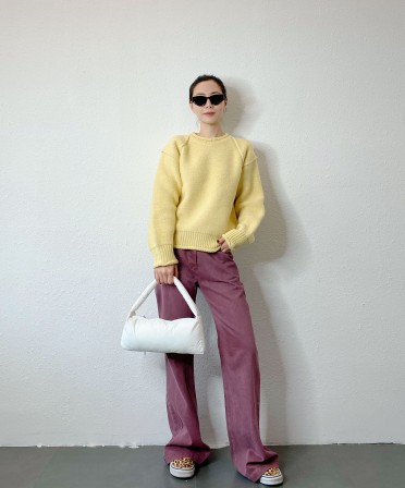 Pastel Yellow Knit #241148