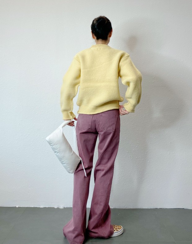 Pastel Yellow Knit #241148