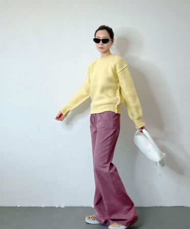 Pastel Yellow Knit #241148