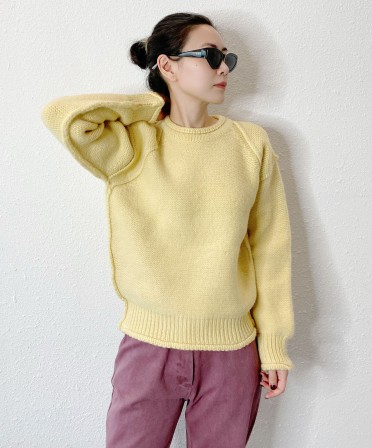 Pastel Yellow Knit #241148