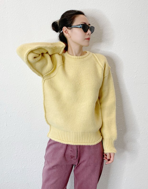 Pastel Yellow Knit #241148