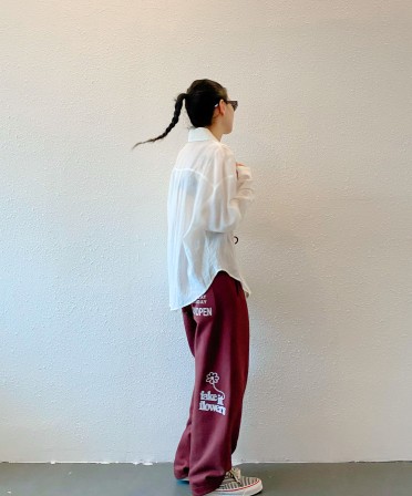 White Pleated Shirt #241003