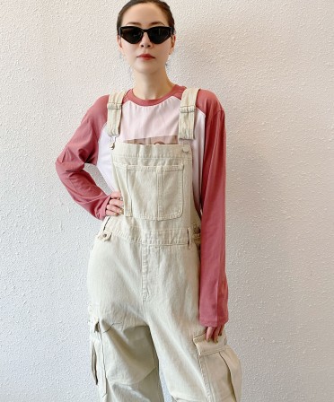 Beige Overall #241015