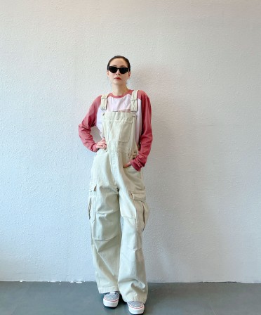 Beige Overall #241015