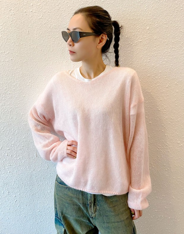 Baby Pink See Though Knit #241020