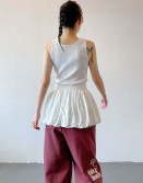 White Bubble Skirt Layer #241026