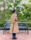 Beige Double Layered Trenchcoat #241031