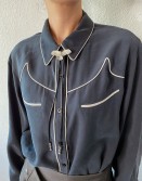 Navy Western Shirt #240906