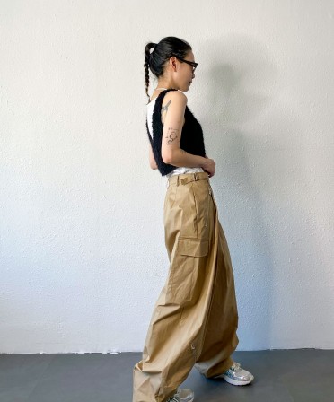 Beige Wide Pants #240924