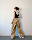 Beige Wide Pants #240924