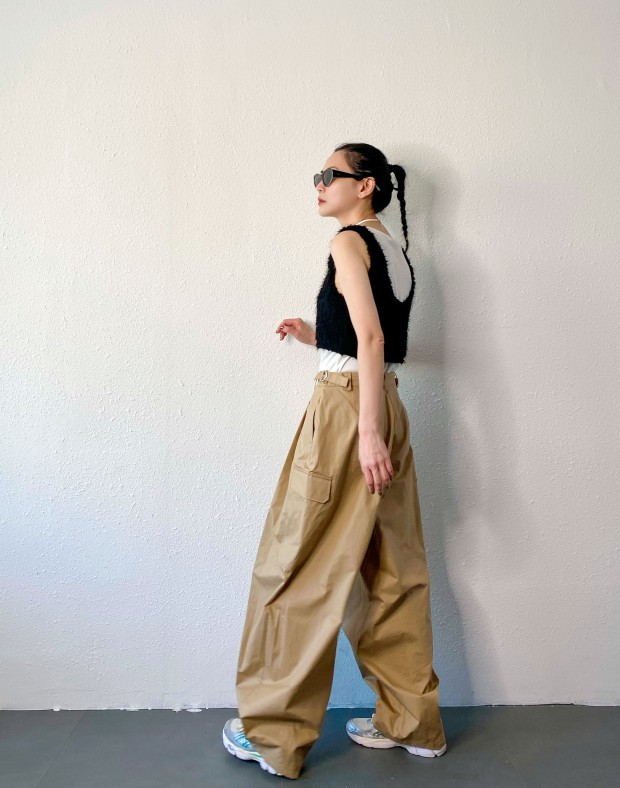 Beige Wide Pants #240924