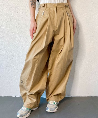 Beige Wide Pants #240924