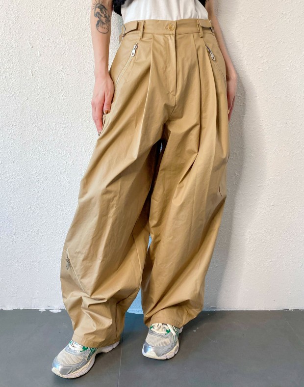 Beige Wide Pants #240924