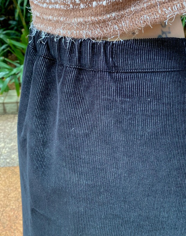 Charcoal Irregular Skirt #230116